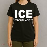 Ice Federal Agent Halloween Costume Police Immigration T-Shirt thumb 4