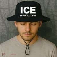 Ice Federal Agent Halloween Costume Police Immigration Bucket Hat thumb 2