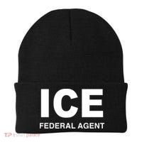 Ice Federal Agent Halloween Costume Police Immigration Beanie thumb 0