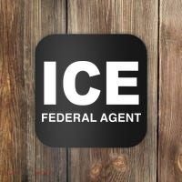 Ice Federal Agent Halloween Costume Police Immigration Coaster thumb 0