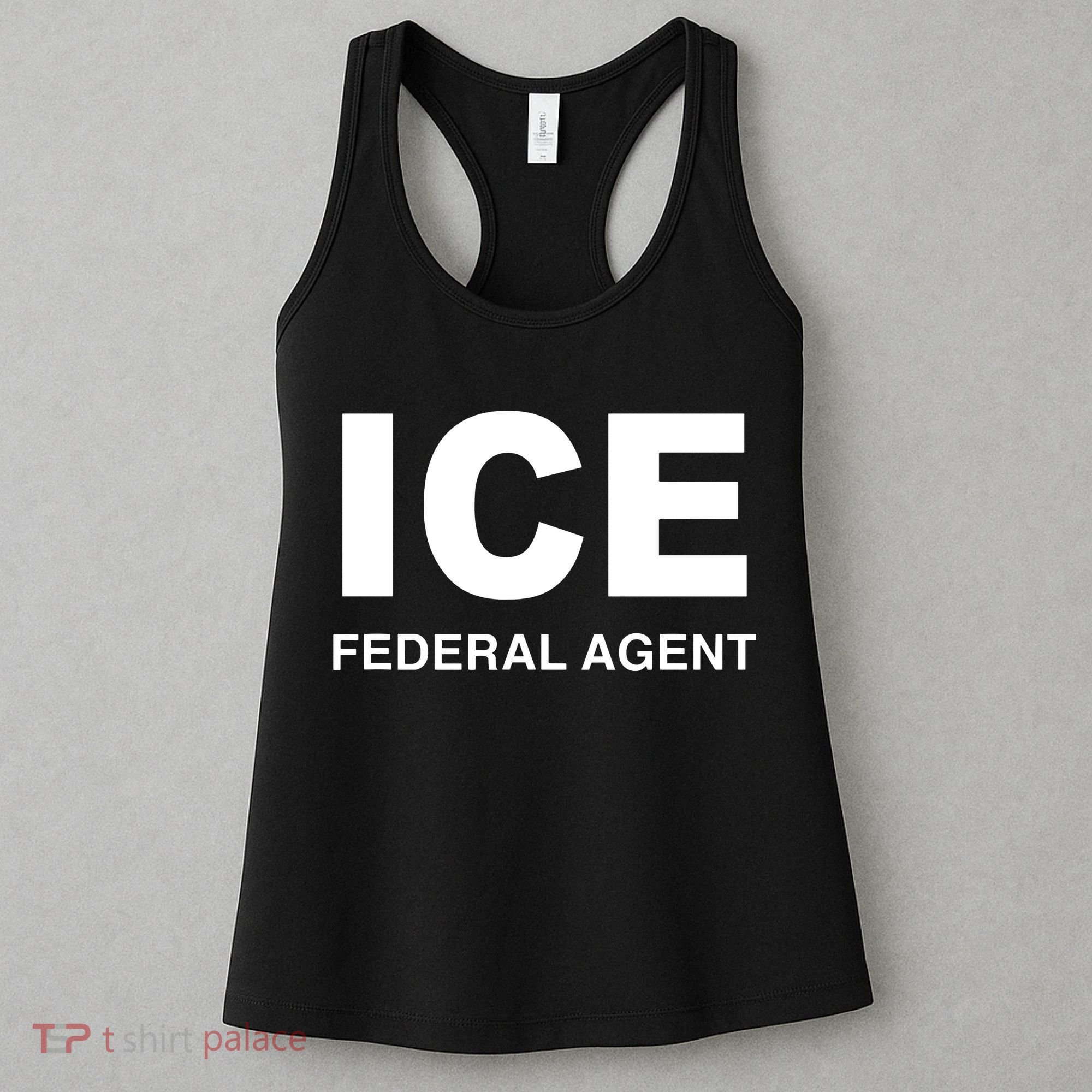 Ice Federal Agent Halloween Costume Police Immigration Women's Tank Top