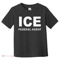 Ice Federal Agent Halloween Costume Police Immigration Toddler T-Shirt thumb 0