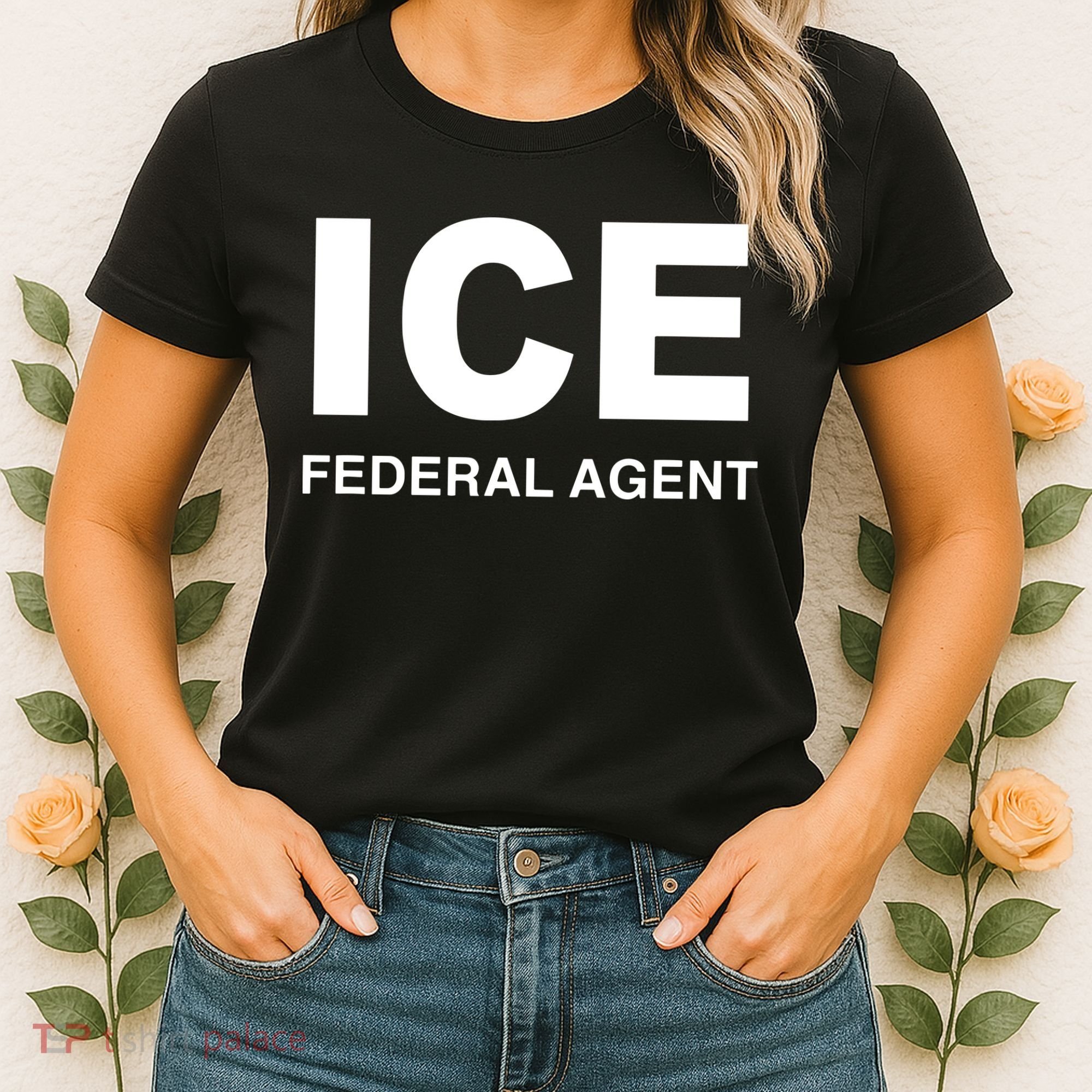 Ice Federal Agent Halloween Costume Police Immigration Women's T-Shirt