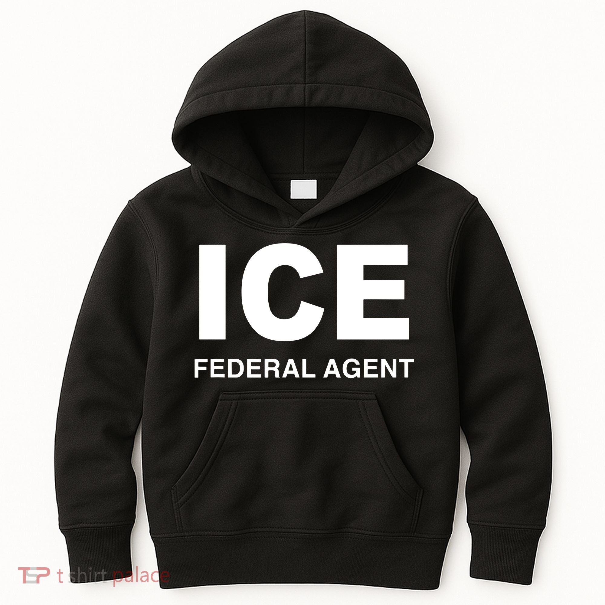 Ice Federal Agent Halloween Costume Police Immigration Kids Hoodie