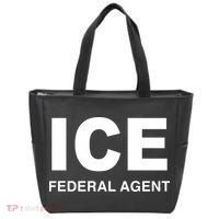 Ice Federal Agent Halloween Costume Police Immigration Tote Bag thumb 0