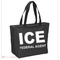 Ice Federal Agent Halloween Costume Police Immigration Tote Bag thumb 2
