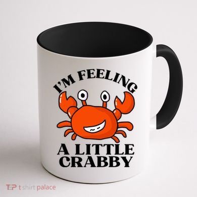 I'm Feeling A Little Crabby Cute Crabs Coffee Mug back