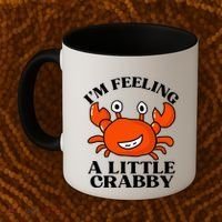 I'm Feeling A Little Crabby Cute Crabs Coffee Mug thumb 2