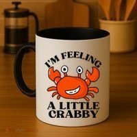 I'm Feeling A Little Crabby Cute Crabs Coffee Mug thumb 4