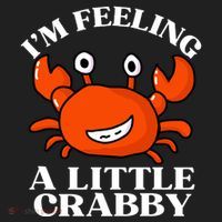 I'm Feeling A Little Crabby Cute Crabs Golf Towel thumb 3