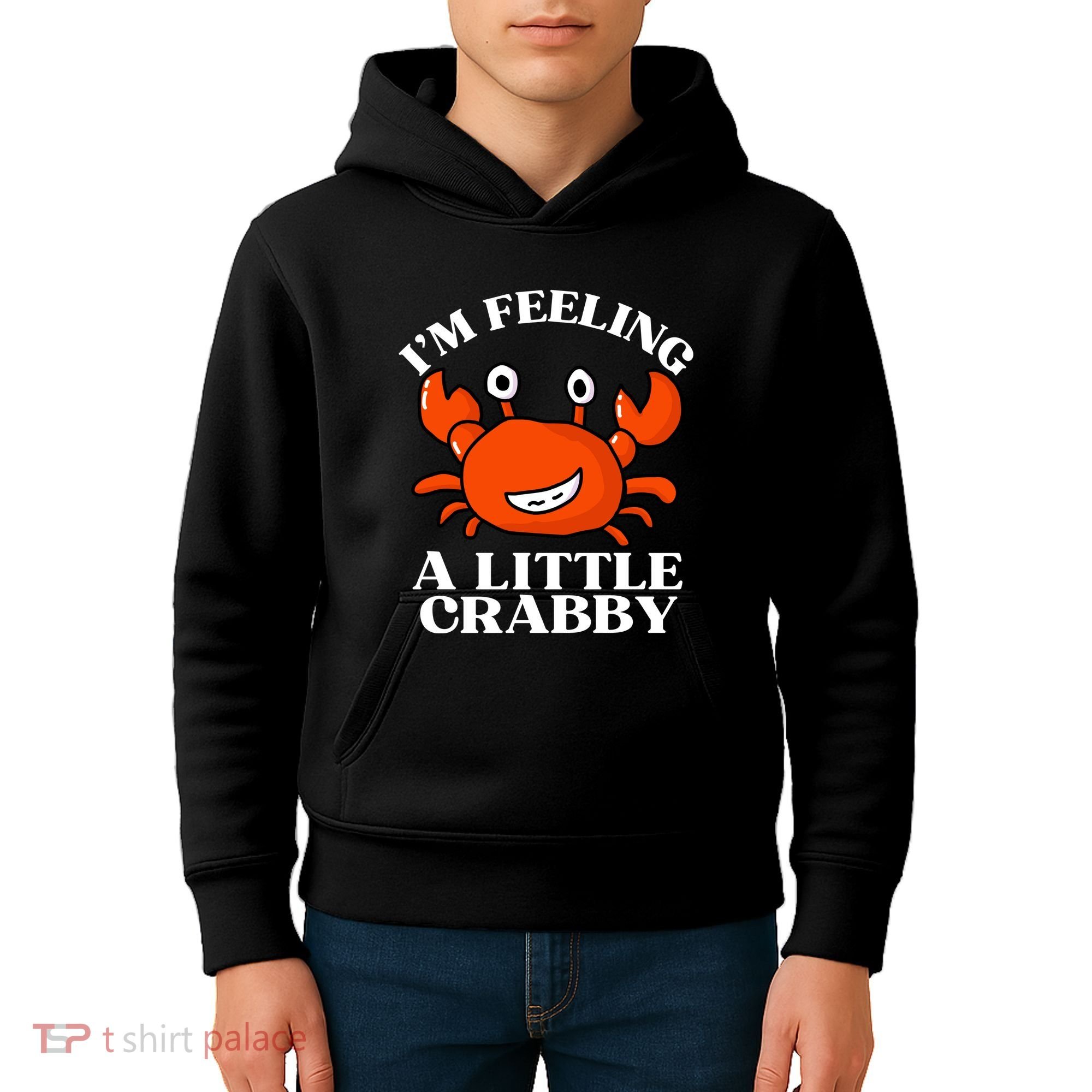 I'm Feeling A Little Crabby Cute Crabs Kids Hoodie