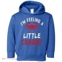 Im Feeling A Little Crabby Funny Crab Owner Gift Toddler Hoodie thumb 0