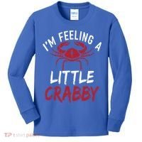 Im Feeling A Little Crabby Funny Crab Owner Gift Kids Long Sleeve Shirt thumb 0