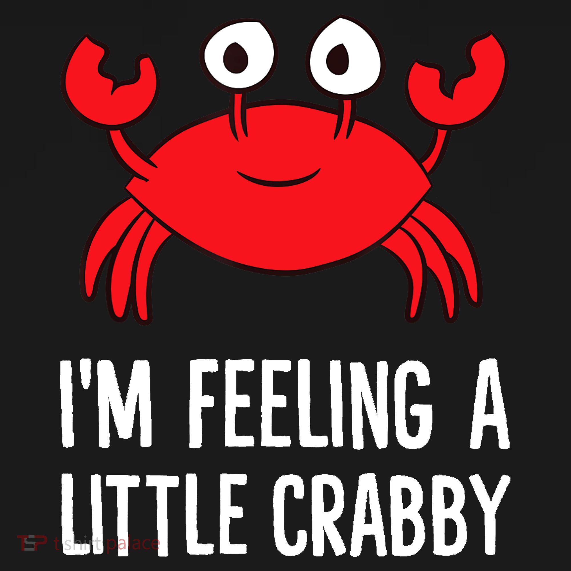 I'm Feeling A Little Crabby Funny Cartoon Crab Lobster Ornament