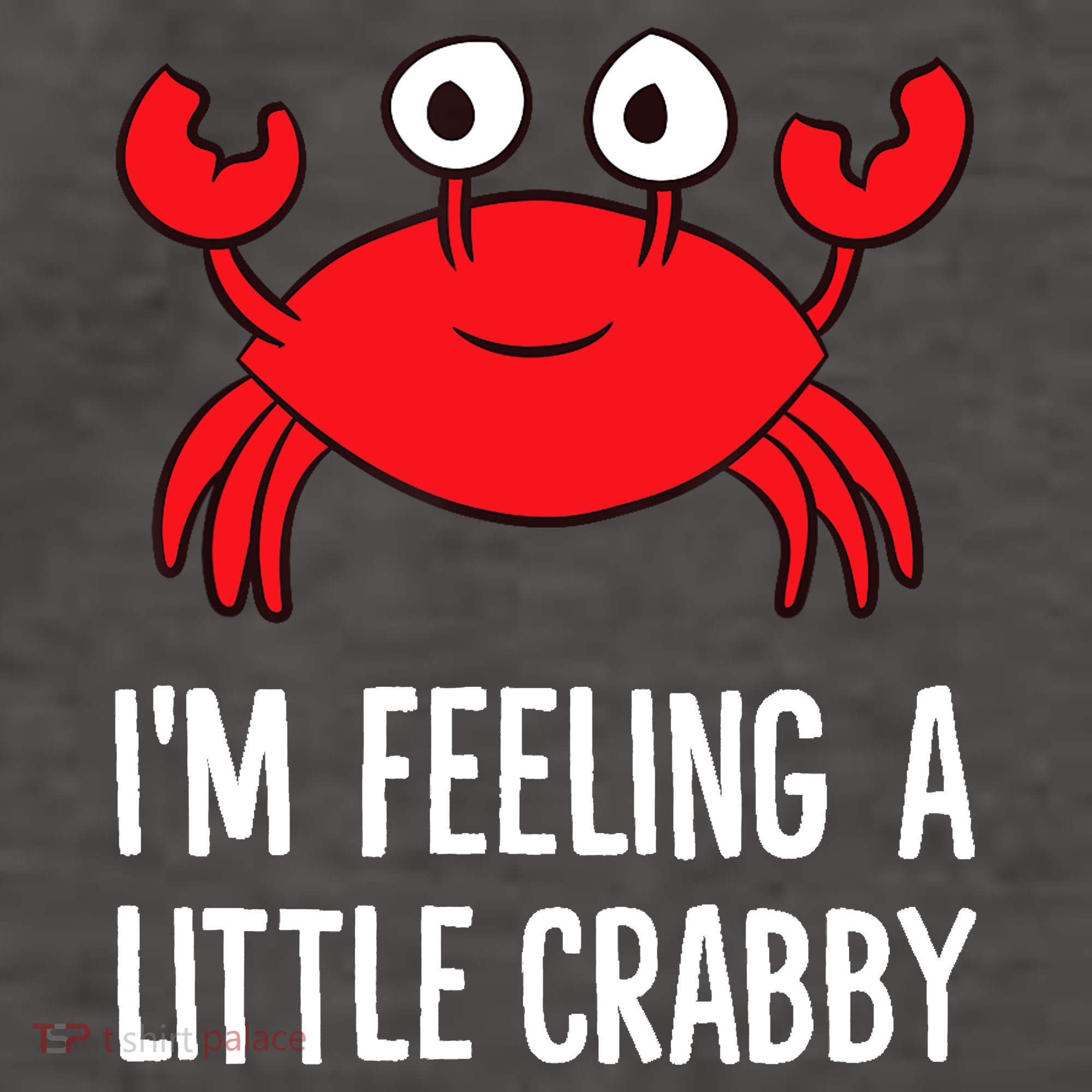 I'm Feeling A Little Crabby Funny Cartoon Crab Lobster Vector Backpack