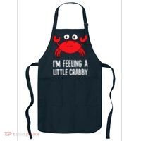 I'm Feeling A Little Crabby Funny Cartoon Crab Lobster Apron thumb 0