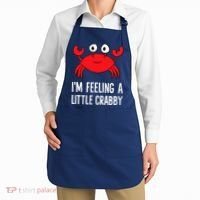 I'm Feeling A Little Crabby Funny Cartoon Crab Lobster Apron thumb 2