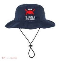 I'm Feeling A Little Crabby Funny Cartoon Crab Lobster Bucket Hat thumb 0