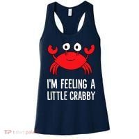 I'm Feeling A Little Crabby Funny Cartoon Crab Lobster Women's Tank Top thumb 0