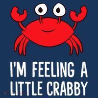 I'm Feeling A Little Crabby Funny Cartoon Crab Lobster Women's Tank Top thumb 5
