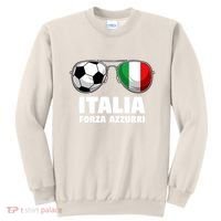 Italia Forza Azzuri Soccer Italian Flag Sunglasses Pride Sweatshirt thumb 0