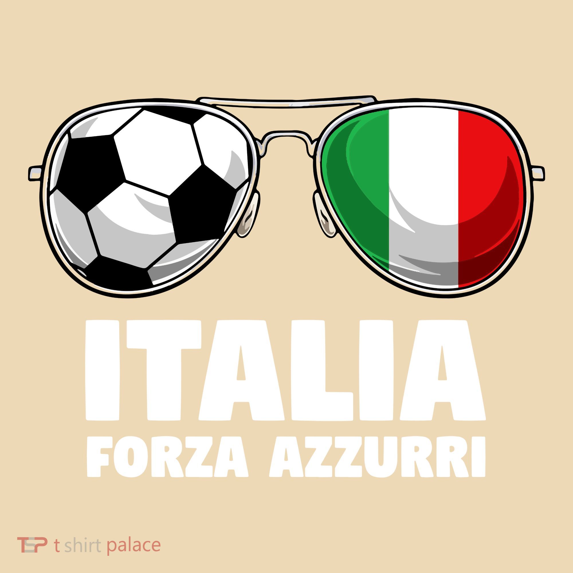 Italia Forza Azzuri Soccer Italian Flag Sunglasses Pride Sweatshirt