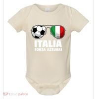 Italia Forza Azzuri Soccer Italian Flag Sunglasses Pride Baby Bodysuit thumb 0