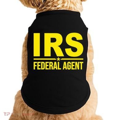 Irs Federal Agent Uniform Costume Doggie Tank