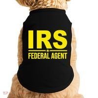 Irs Federal Agent Uniform Costume Doggie Tank thumb 0