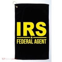 Irs Federal Agent Uniform Costume Golf Towel thumb 0