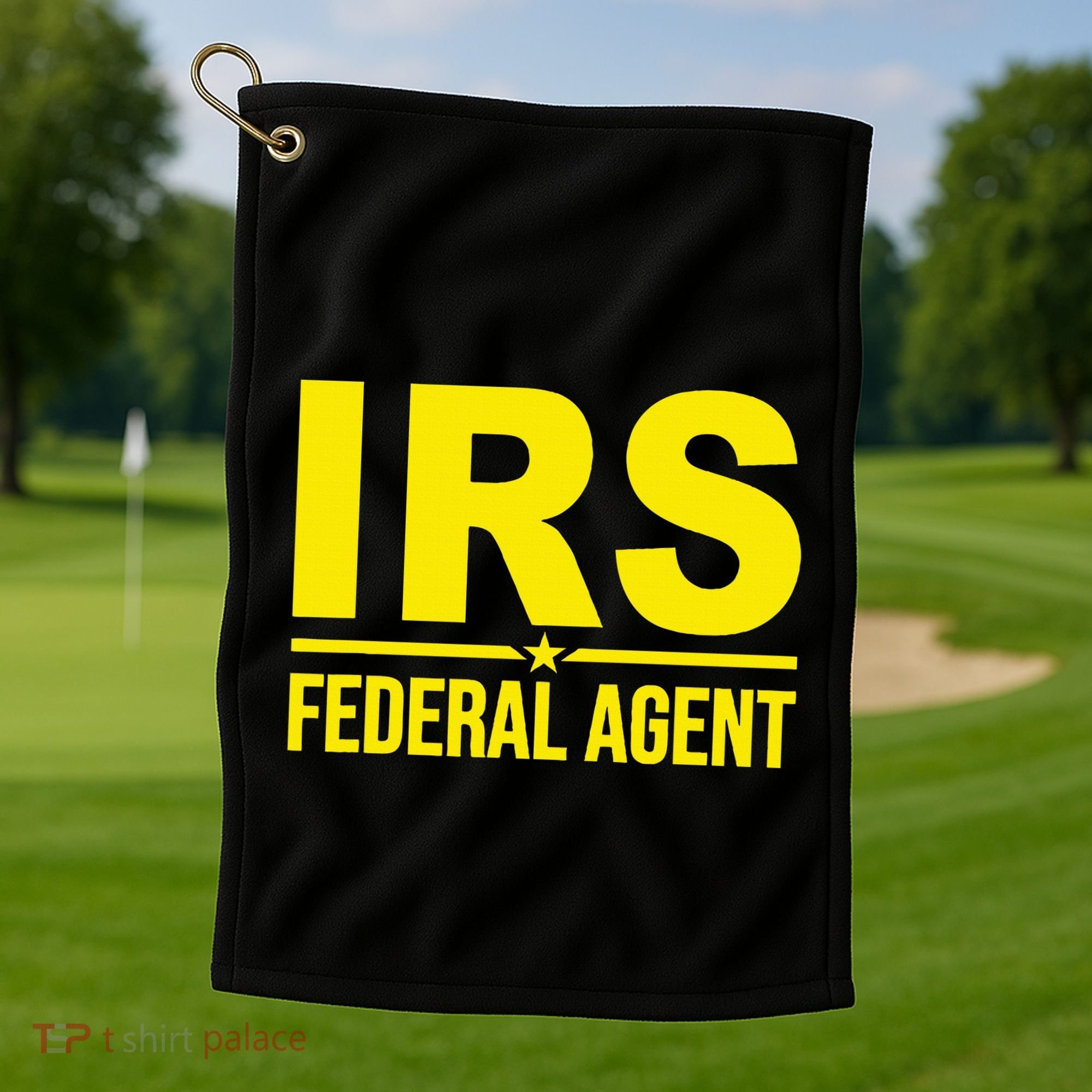 Irs Federal Agent Uniform Costume Golf Towel