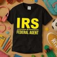 Irs Federal Agent Uniform Costume Kids T-Shirt thumb 3