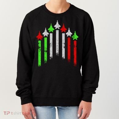 Italian Flag Airplanes Women's Sweatshirt