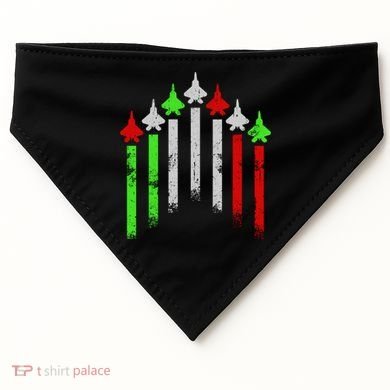 Italian Flag Airplanes USA-Made Doggie Bandana