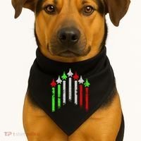 Italian Flag Airplanes USA-Made Doggie Bandana thumb 1