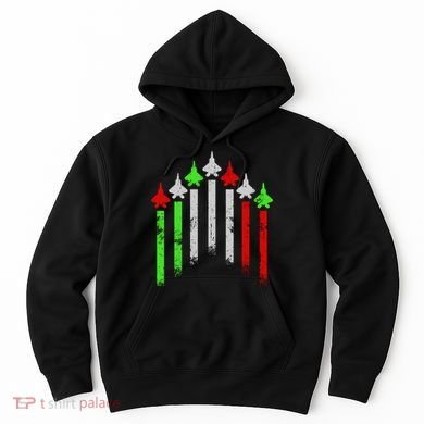 Italian Flag Airplanes Hoodie
