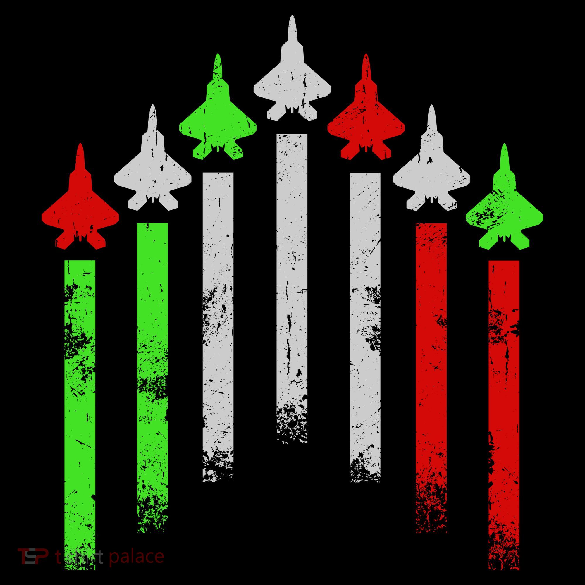 Italian Flag Airplanes Sweatshirt