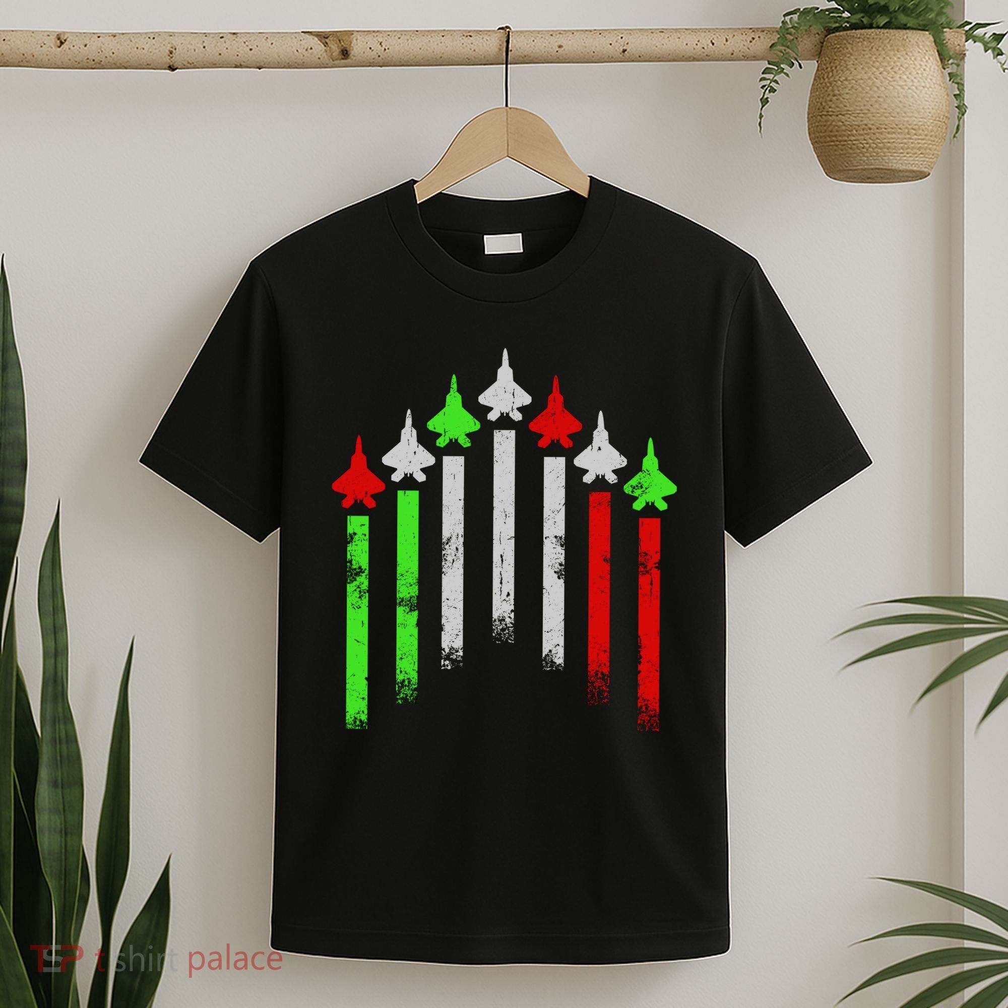 Italian Flag Airplanes T-Shirt