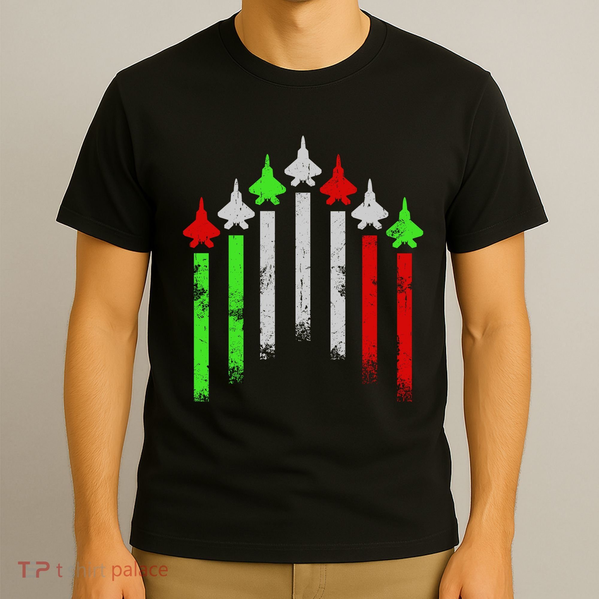 Italian Flag Airplanes T-Shirt