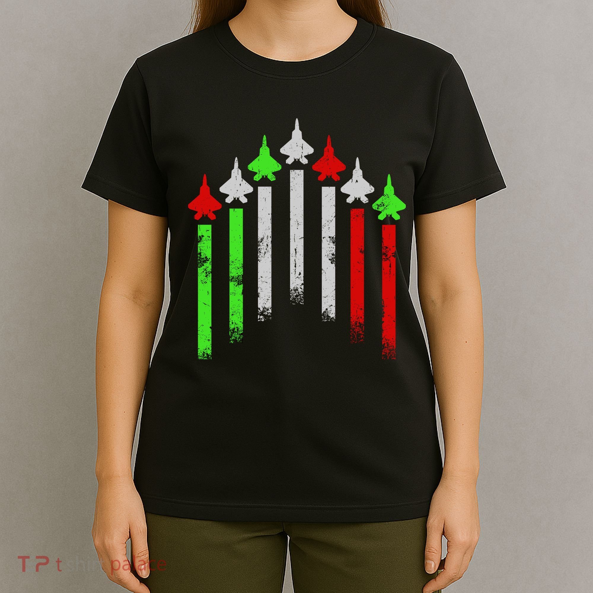 Italian Flag Airplanes T-Shirt