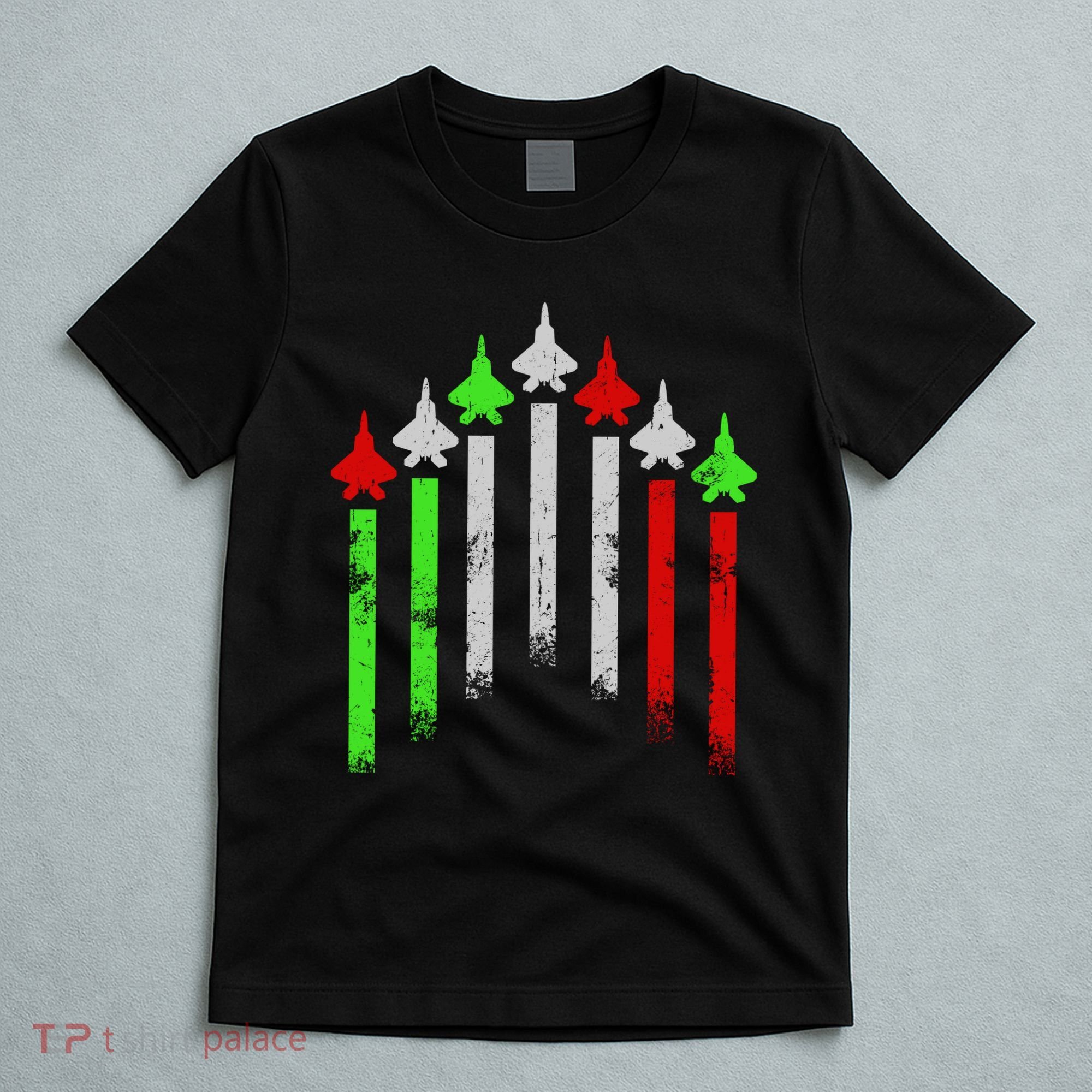 Italian Flag Airplanes T-Shirt