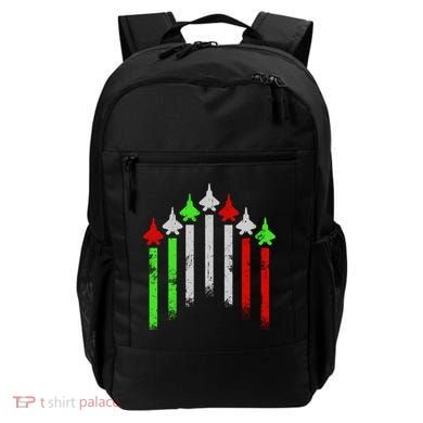 Italian Flag Airplanes Backpack