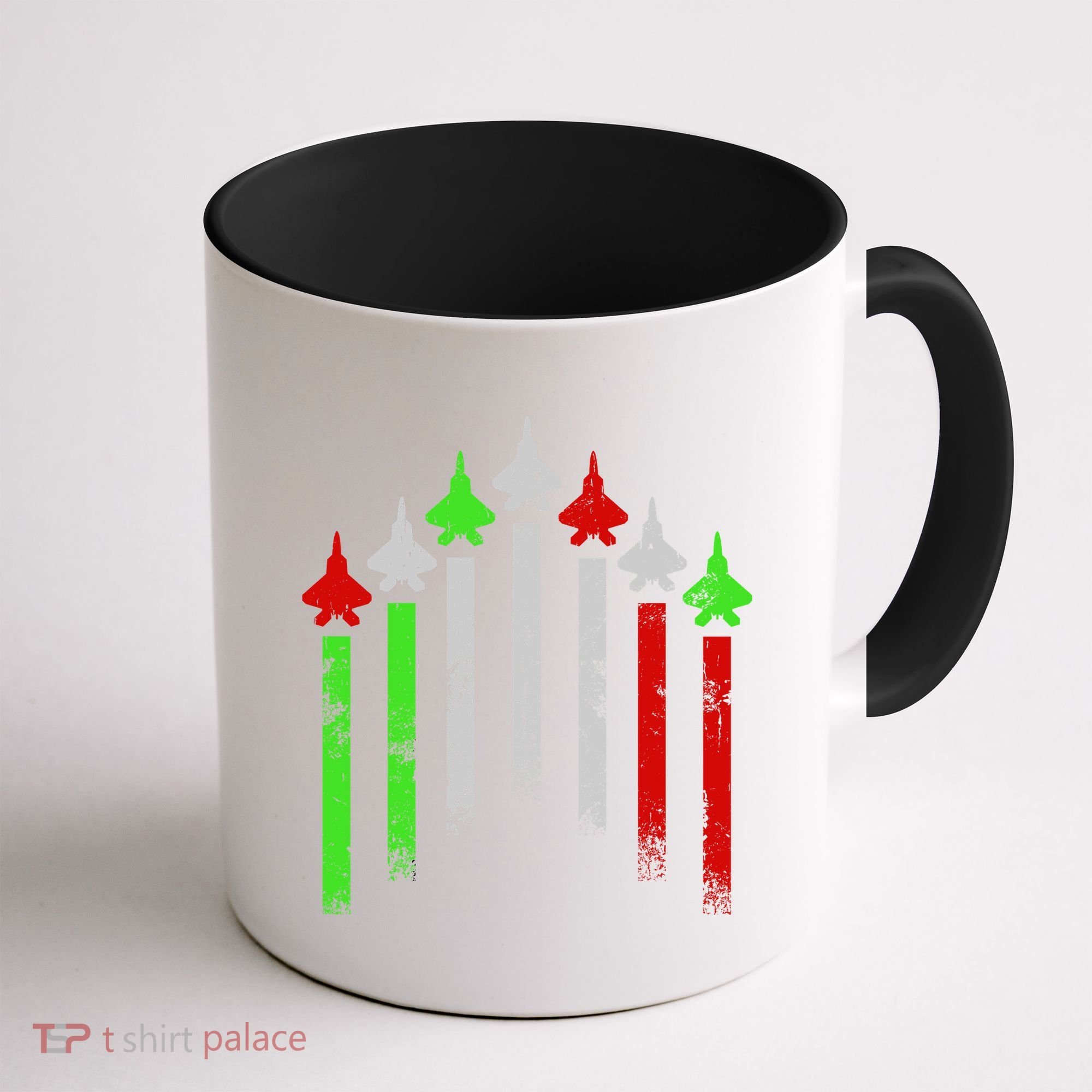 Italian Flag Airplanes Coffee Mug