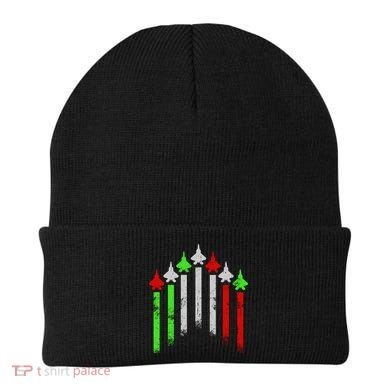 Italian Flag Airplanes Beanie