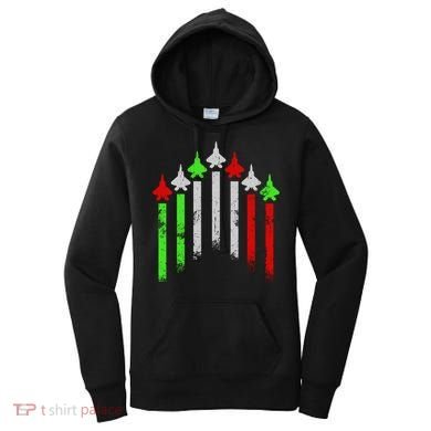 Italian Flag Airplanes Women's Hoodie