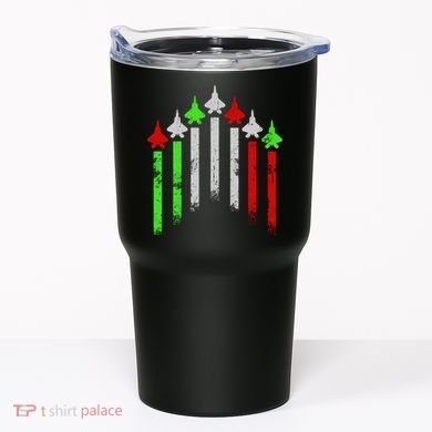 Italian Flag Airplanes Tumbler