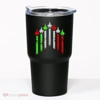 Italian Flag Airplanes Tumbler thumb 0