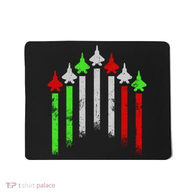 Italian Flag Airplanes Mousepad