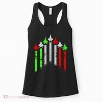 Italian Flag Airplanes Women's Tank Top thumb 0