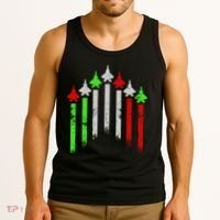 Italian Flag Airplanes Tank Top thumb 3